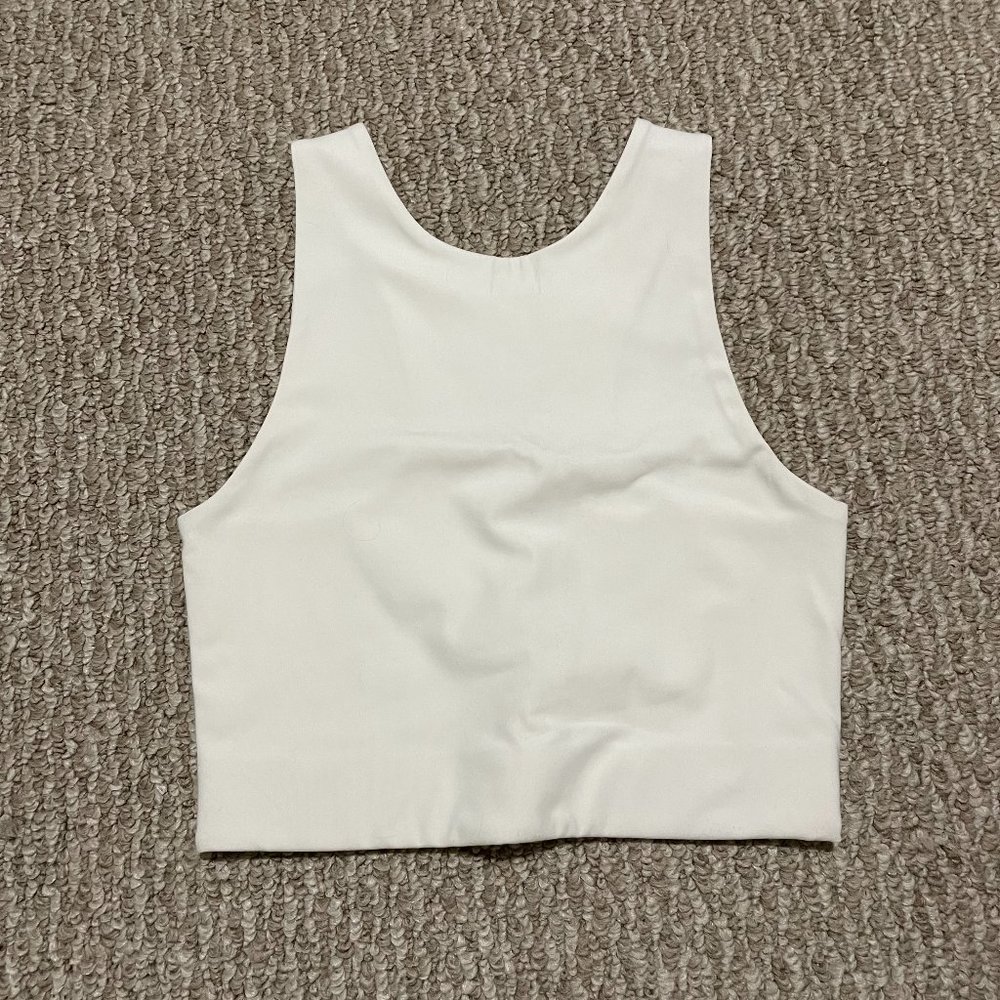 Girlfriend Collective White Sports Bra